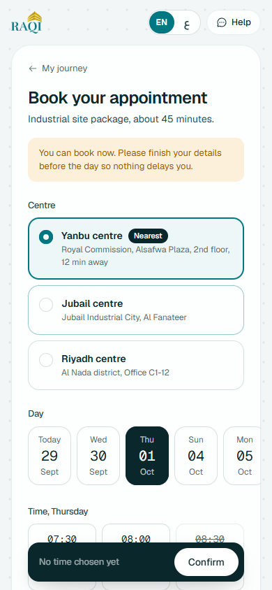 Booking